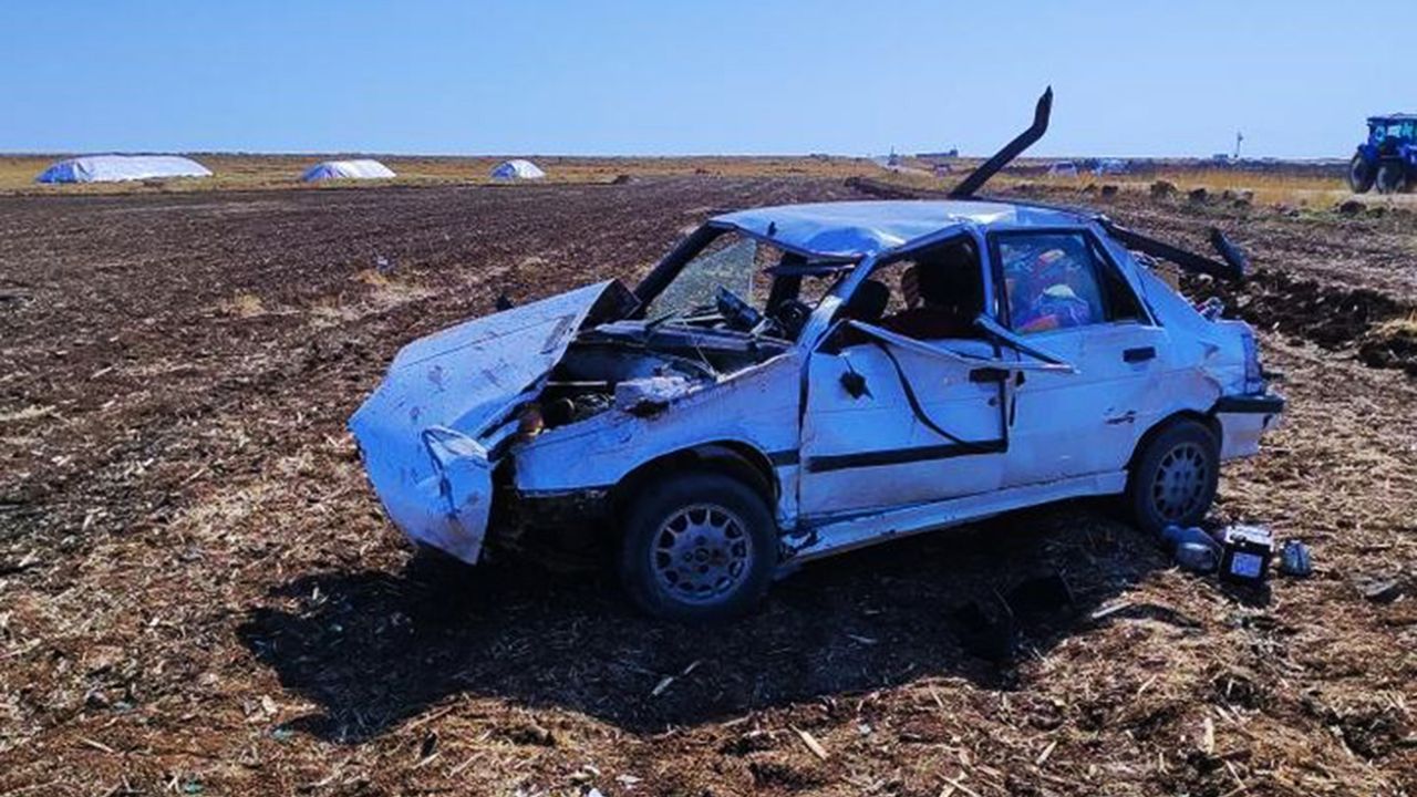 Şanlıurfa Siverek'te Otomobil Şarampole Devrildi: 1 Ağır Yaralandı