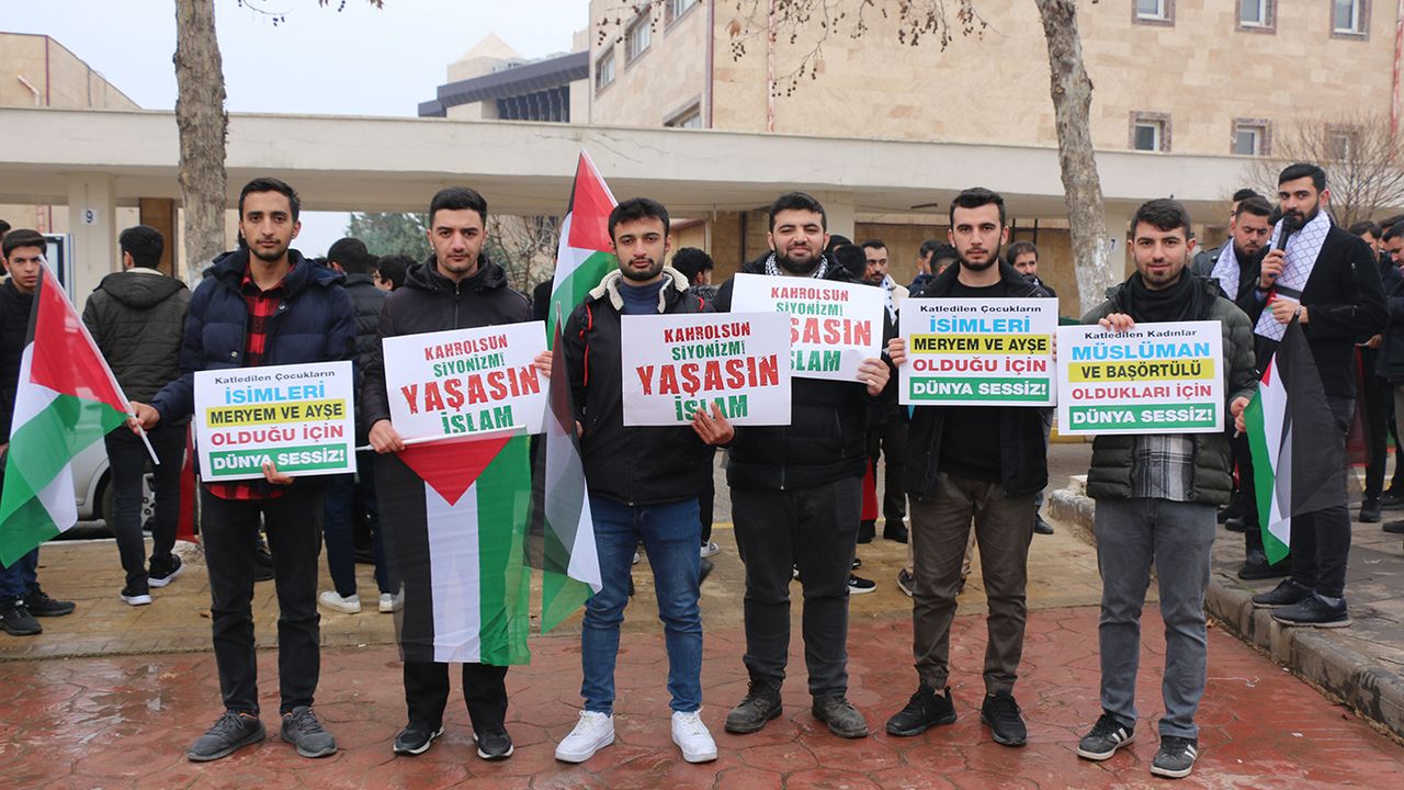 Harran Üniversitesi Öğrencileri Gazze İçin Ayağa Kalktı