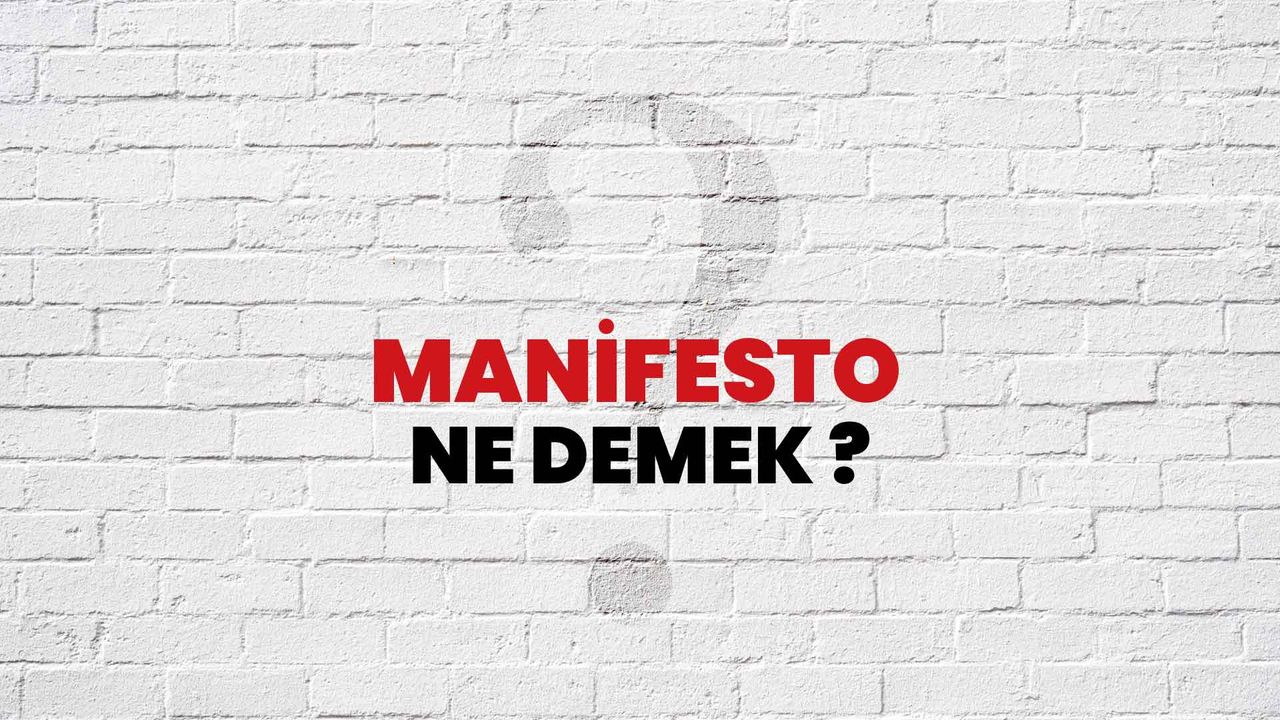 Manifesto Ne Demek?