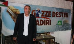 HAKSİAD Şanlıurfa Şubesi Gazze Destek Çadırını Ziyaret Etti