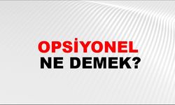 Opsiyonel Ne Demek?