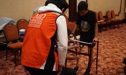 Gazzeli yaralılara protez desteği