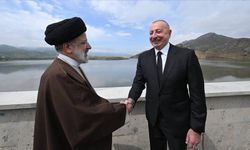 Aliyev ve Reisi, Azerbaycan-İran Sınırında Kız Kalesi ve Hudaferin Barajlarının Açılışını Yaptı