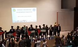 Şanlıurfa'da mezuniyet töreninde Filistin'e destek