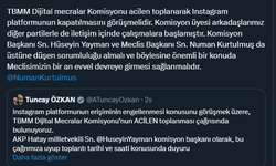 "TBMM DİJİTAL MECRALAR KOMİSYONU ACİL TOPLANSIN" ÇAĞRISI