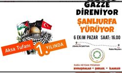 Şanlıurfa'da Aksa Tufanı yıl dönümünde yürüyüş ve miting düzenlenecek