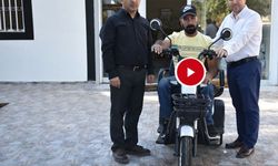 Başkan Bucak’tan Engelli Vatandaşa Elektrikli Motosiklet