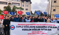 Memur-Sen’den Harran Üniversitesi Önünde Basın Açıklaması