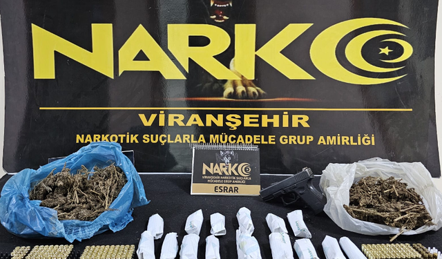 Viranşehir’de uyuşturucu ve silah operasyonu!