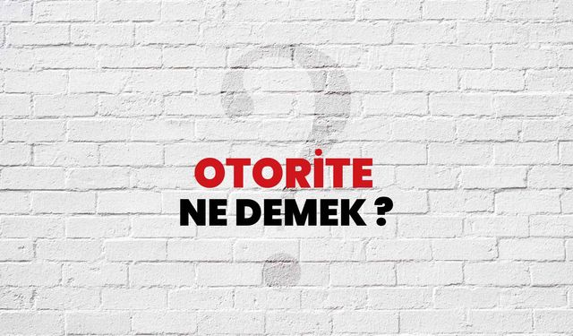 Otorite Ne Demek?