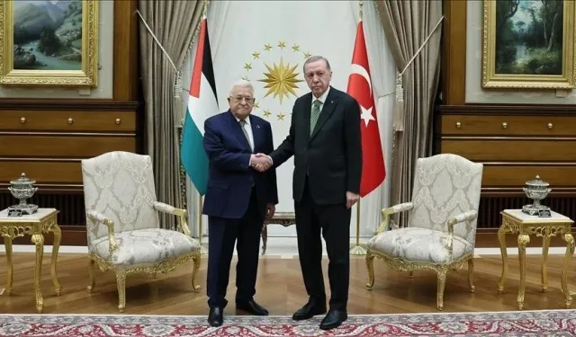 Cumhurbaşkanı Erdoğan, Filistin Devlet Başkanı ile görüştü