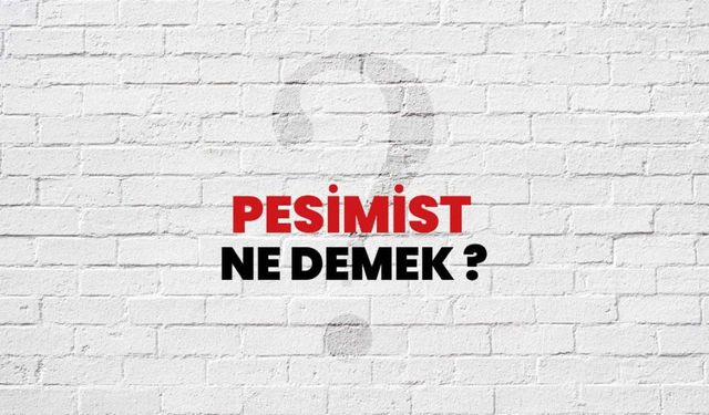 Pesimizm Ne Demek?