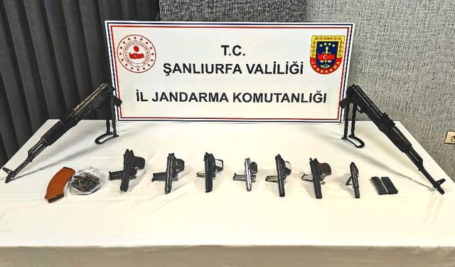 Viranşehir’de kaçak silah operasyonu!