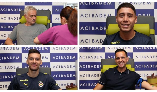 Fenerbahçe’de Teknik Heyet ve Futbolcular Sağlık Kontrolünden Geçti