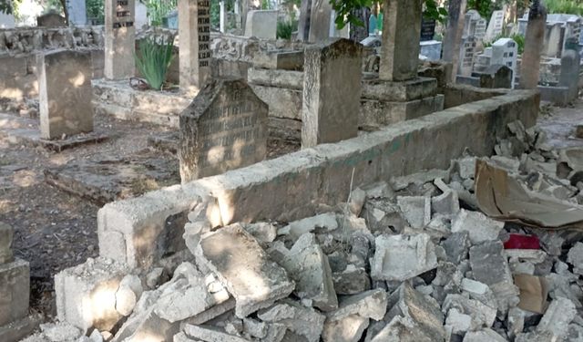 Şanlıurfa'da madde bağımlıları mezarlıklara dadandı