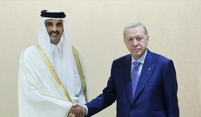 Cumhurbaşkanı Erdoğan, Katar Emiri Al Sani ile Bir Araya Geldi