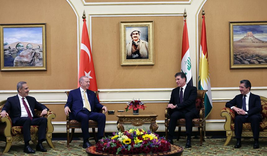 Cumhurbaşkanı Erdoğan, IKBY Başkanı Barzani İle Görüştü