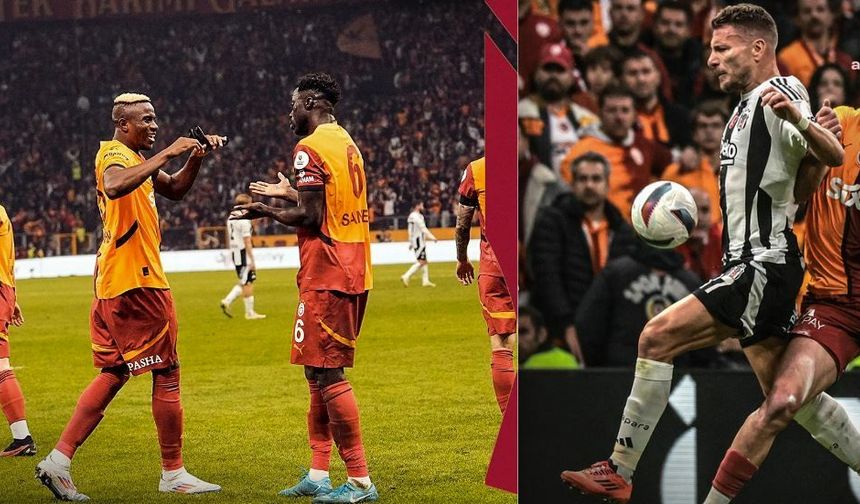 Dev derbide kazanan Cimbom oldu... Galatasaray 2-1 Beşiktaş